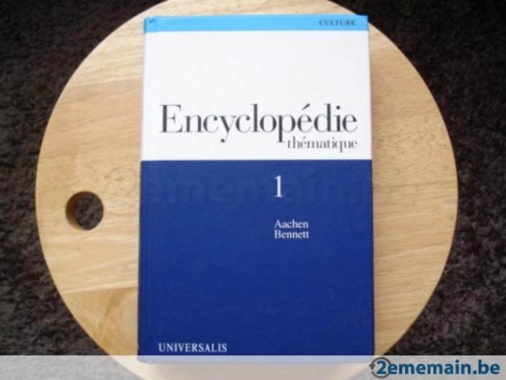 Encyclopédie thématique, toma 1 Universalis, Livres, Encyclopédies, Enlèvement ou Envoi, Comme neuf