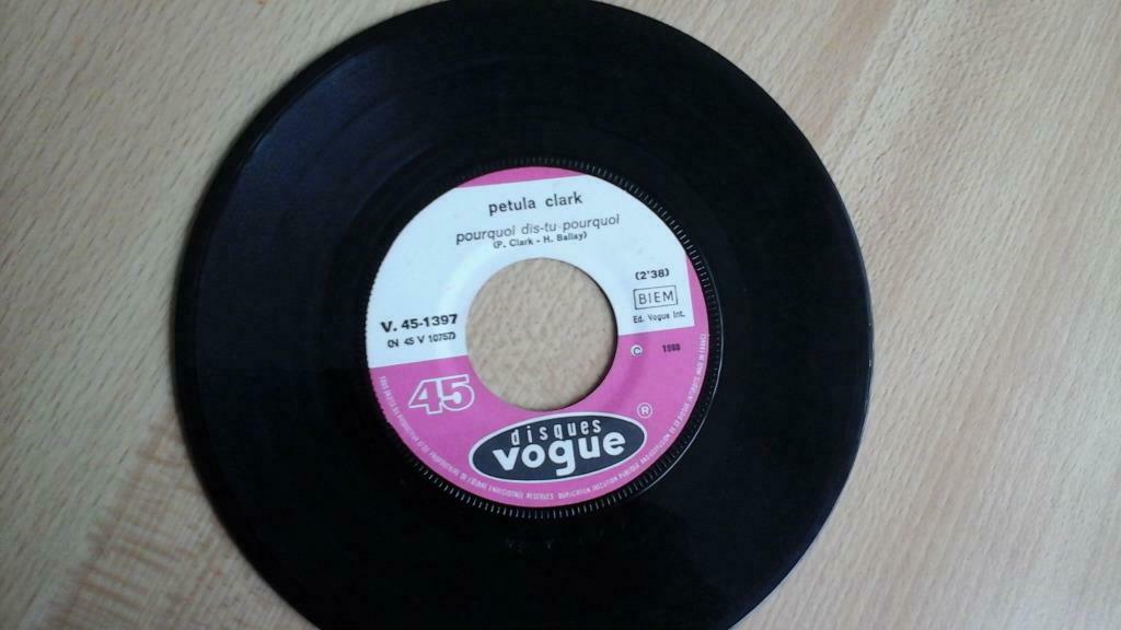 vinyl 45T/2 titres "pétula clark ma chanson"    vintage '60, Enlèvement ou Envoi, Autres genres