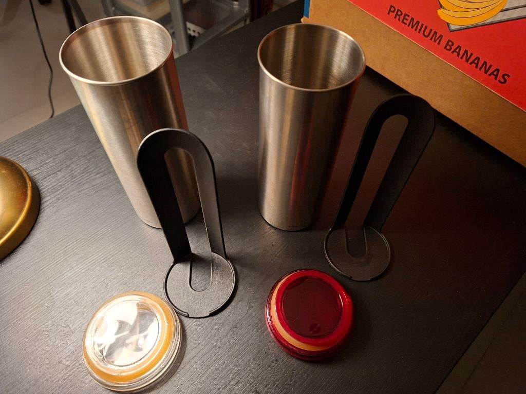 2 Brabantia voorraadbussen voor koffiepads, Electroménager, Enlèvement ou Envoi, Utilisé, Senseo, Senseo