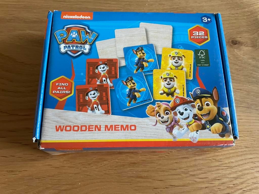 Memory spel paw patrol, Hobby en Vrije tijd, Drie of vier spelers, Ophalen of Verzenden, Gebruikt