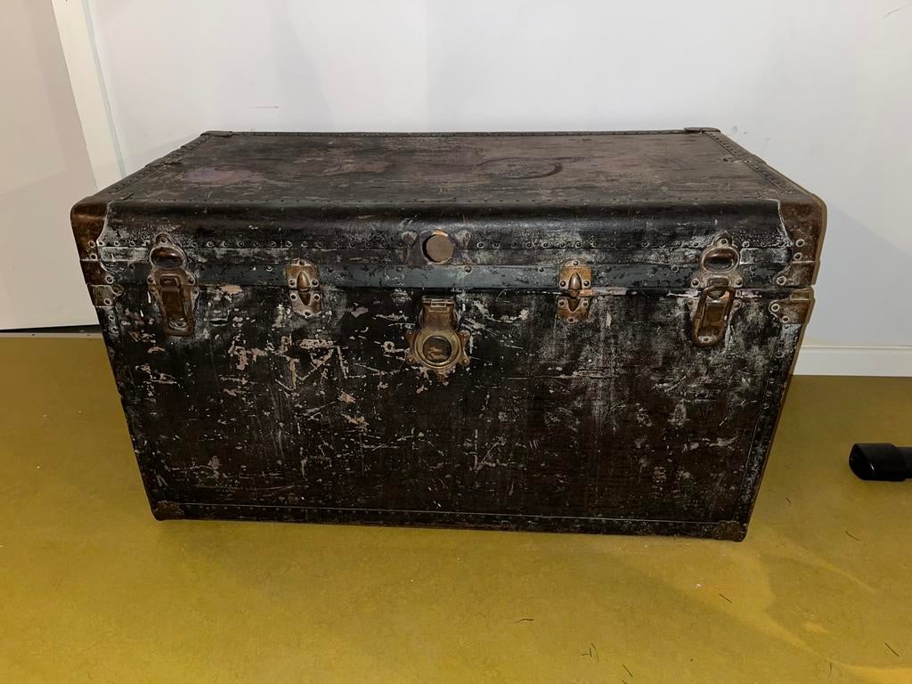 Coffre antique/ malle de voyage original, Enlèvement, Comme neuf