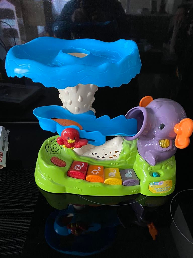 Vtech lanceer en leer ballenbaan olifant in goede staat., Kinderen en Baby's, Ophalen of Verzenden, Zo goed als nieuw