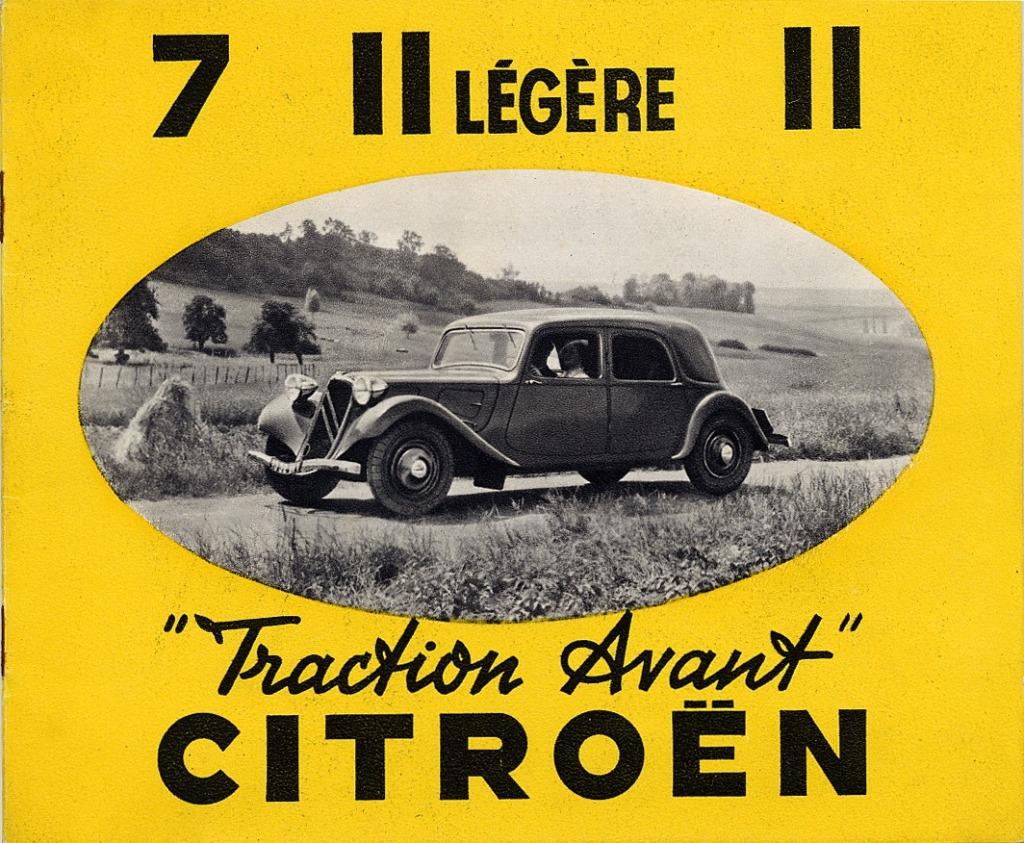 Brochure Citroen Traction avant, octobre 1937, Enlèvement ou Envoi, Utilisé, Citroën