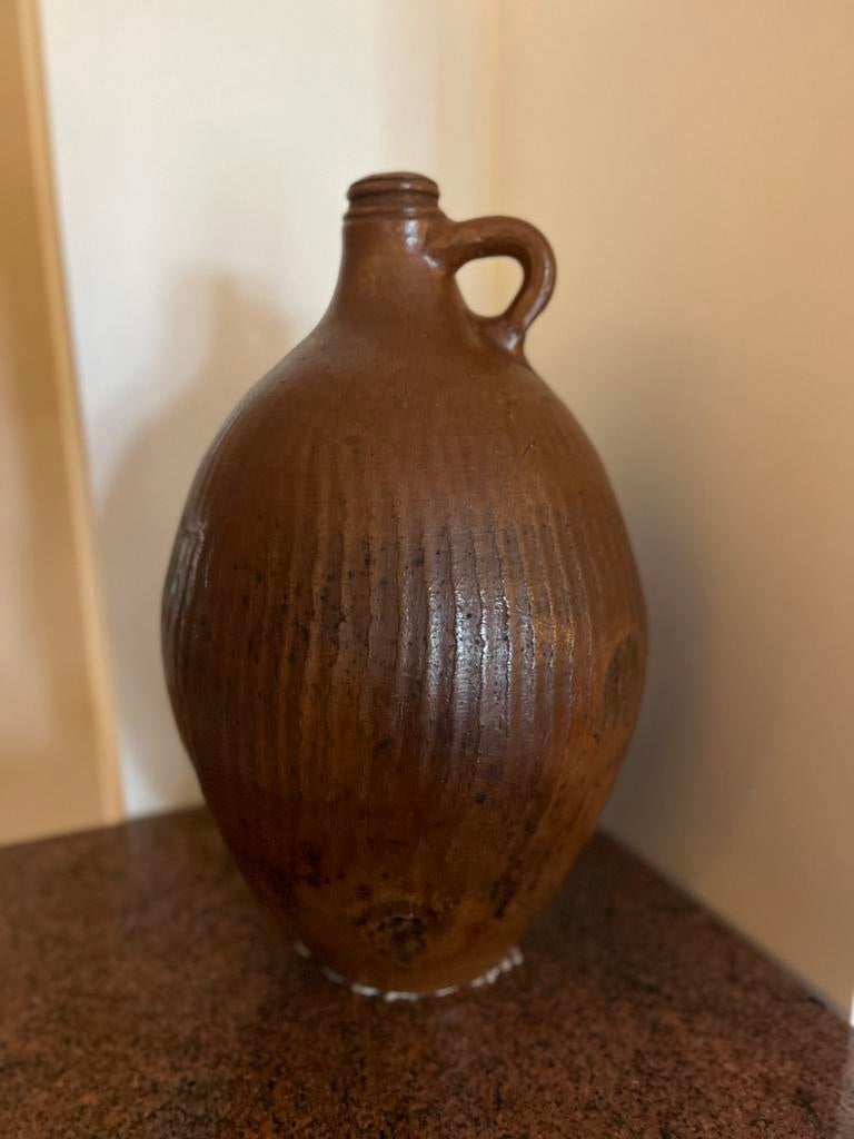 Grote Antieke bruine aardewerk kruik, Ophalen