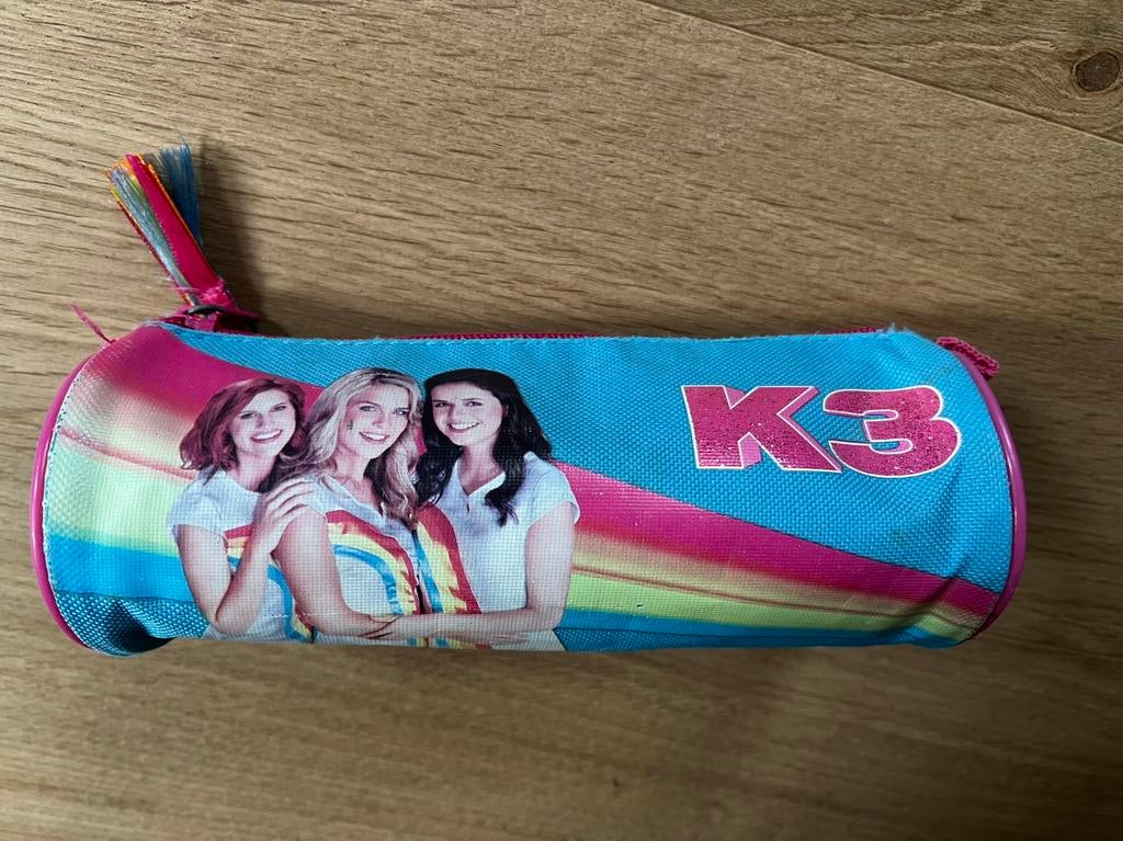 Pennenzak / Etui van K3 met handtekeningen op, Diversen, Ophalen of Verzenden, Zo goed als nieuw