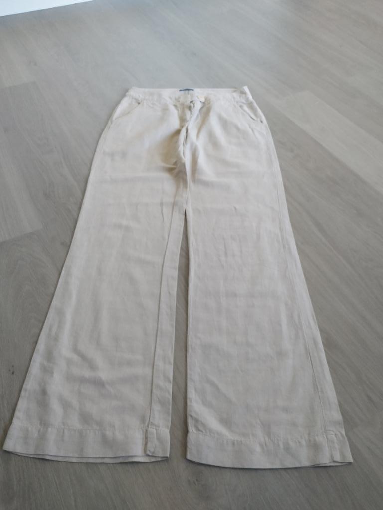 Beige linnen broek Terre bleue, Maat 38/40 (M), Terre bleue, Beige, Ophalen of Verzenden