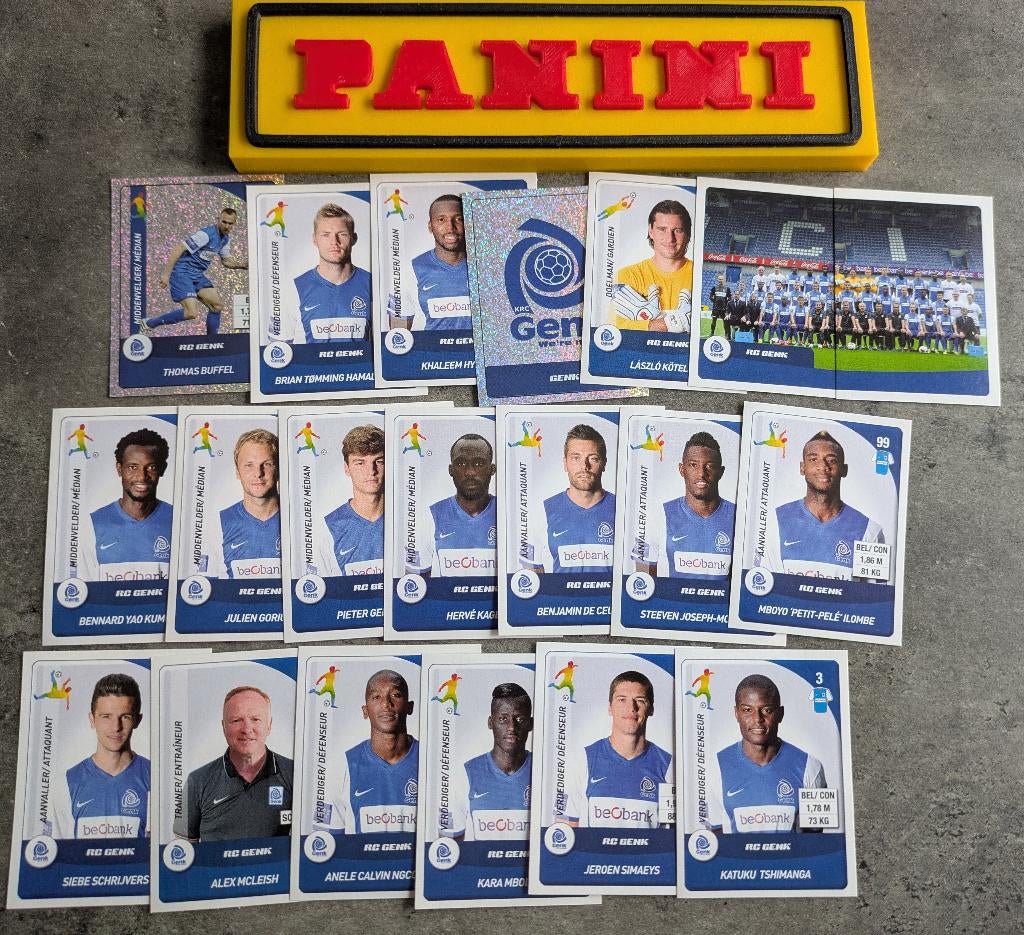 Panini FOOTBALL 2015 20 AUTOCOLLANTS RACING GENK FOOTBALL, Enlèvement ou Envoi, Neuf
