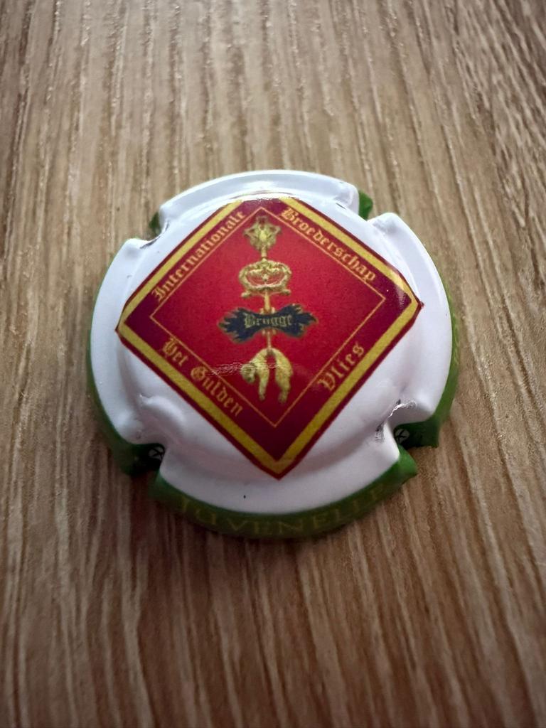 Champagne cap.”Internat. Broederschap Het Gulden Vlies 2024”, Ophalen of Verzenden