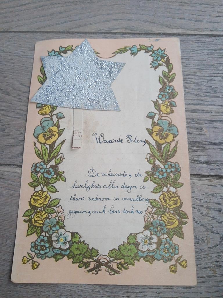 Nieuwjaarsbrief Balegem 1934, Antiek en Kunst, Ophalen of Verzenden