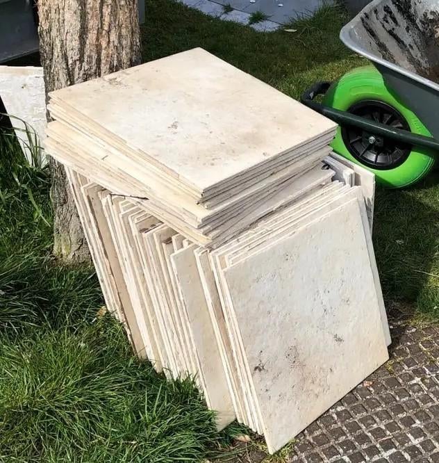 Terrastegels., Tuin en Terras, Tegels en Klinkers, Gebruikt, Terrastegels, Ophalen