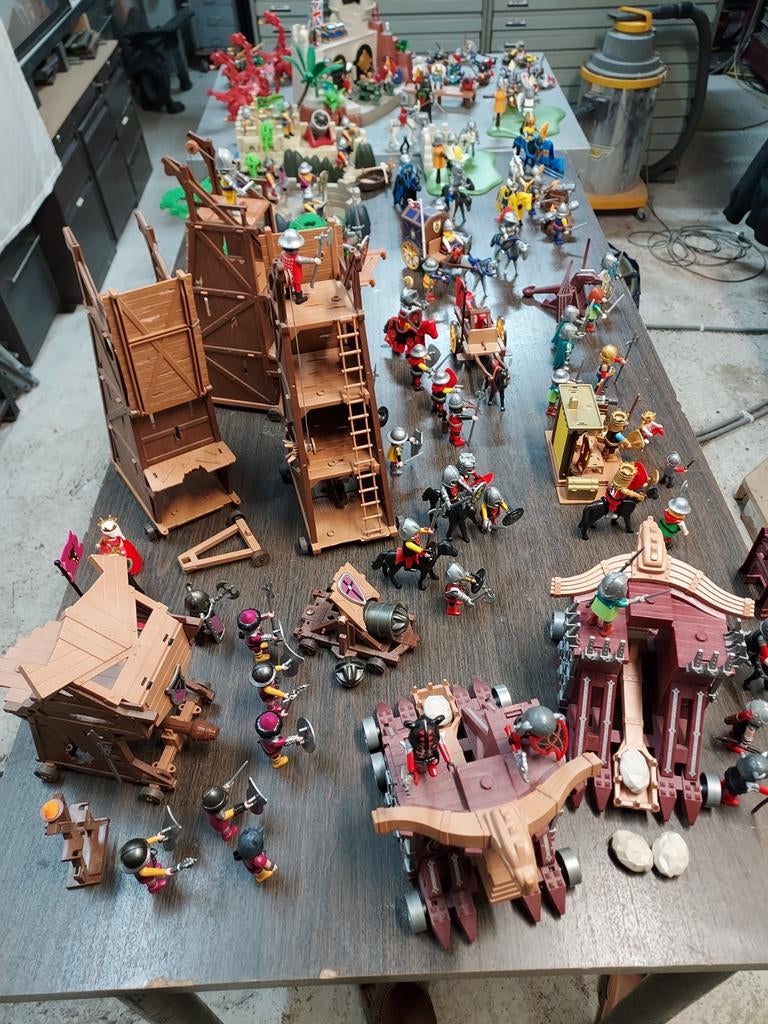 Lot playmobil ridders 4007 4133 5139 3319 3659 4644 en meer!, Ophalen of Verzenden, Gebruikt