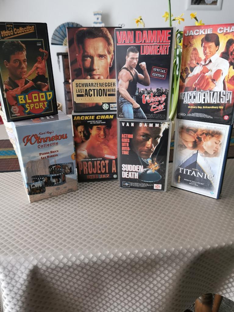 MOOIE SET VIDIO'S VHS, Vanaf 6 jaar, Ophalen, Gebruikt, Actie en Avontuur