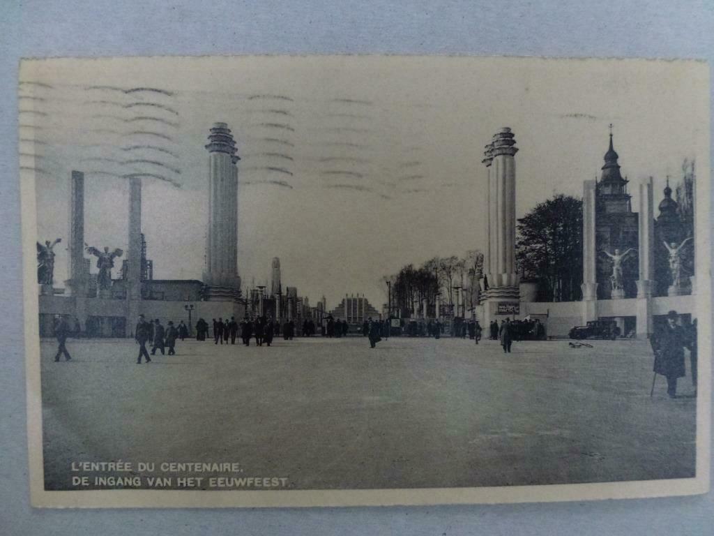 De ingang van het Eeuwfeest Tentoonstelling van Brussel 1935, Verzenden, 1920 tot 1940, Gelopen, Brussel (Gewest)