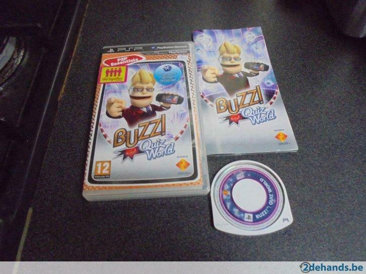PSP Buzz! Quiz world (orig-compleet), Games en Spelcomputers, Games | Sony PlayStation Portable, Gebruikt, Ophalen of Verzenden