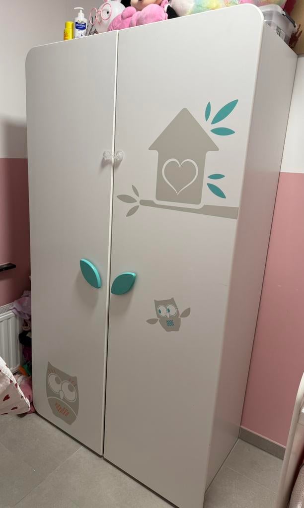 Babykamer uil set van 3, Kinderen en Baby's, Kinderkamer | Complete kinderkamers, Ophalen, Gebruikt, Jongetje of Meisje
