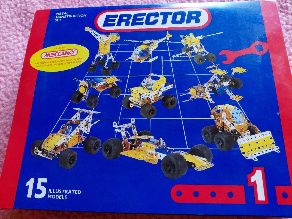 Meccano set Erector, Verzamelen, Speelgoed, Ophalen, Zo goed als nieuw