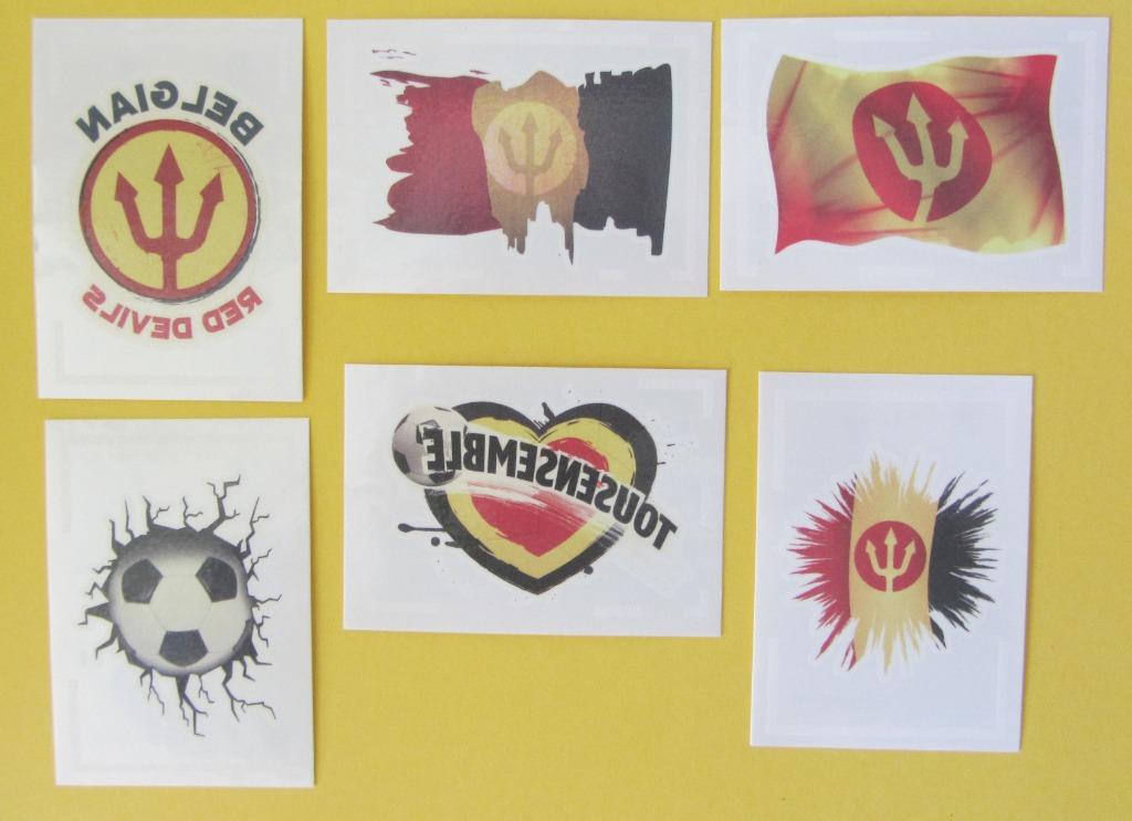 Rode Duivels - Tattoos - 1 / 12 Carrefour, Overige supermarkten, Ophalen of Verzenden