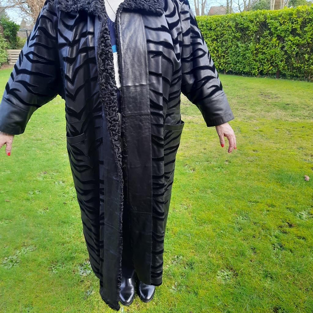 VALENTINO BOUTIQUE*LEDER/DAIM/PELS LANGE DAMESMANTEL* IT.46*, Kleding | Dames, Jassen | Winter, Zo goed als nieuw, Maat 46/48 (XL) of groter