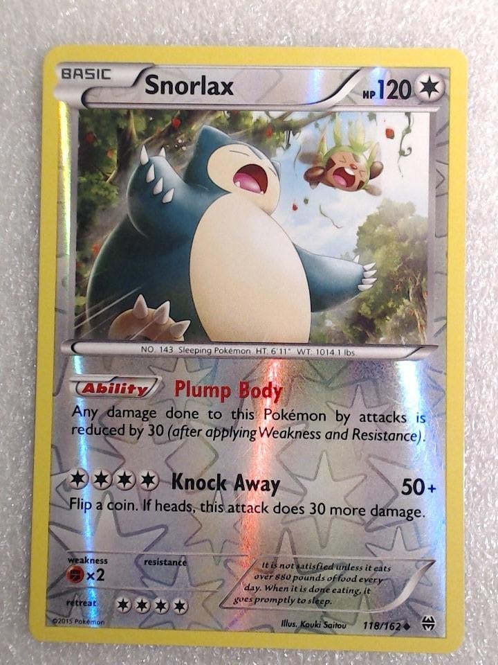 Snorlax (BKT 118) - Reverse, Ophalen of Verzenden, Zo goed als nieuw, Losse kaart
