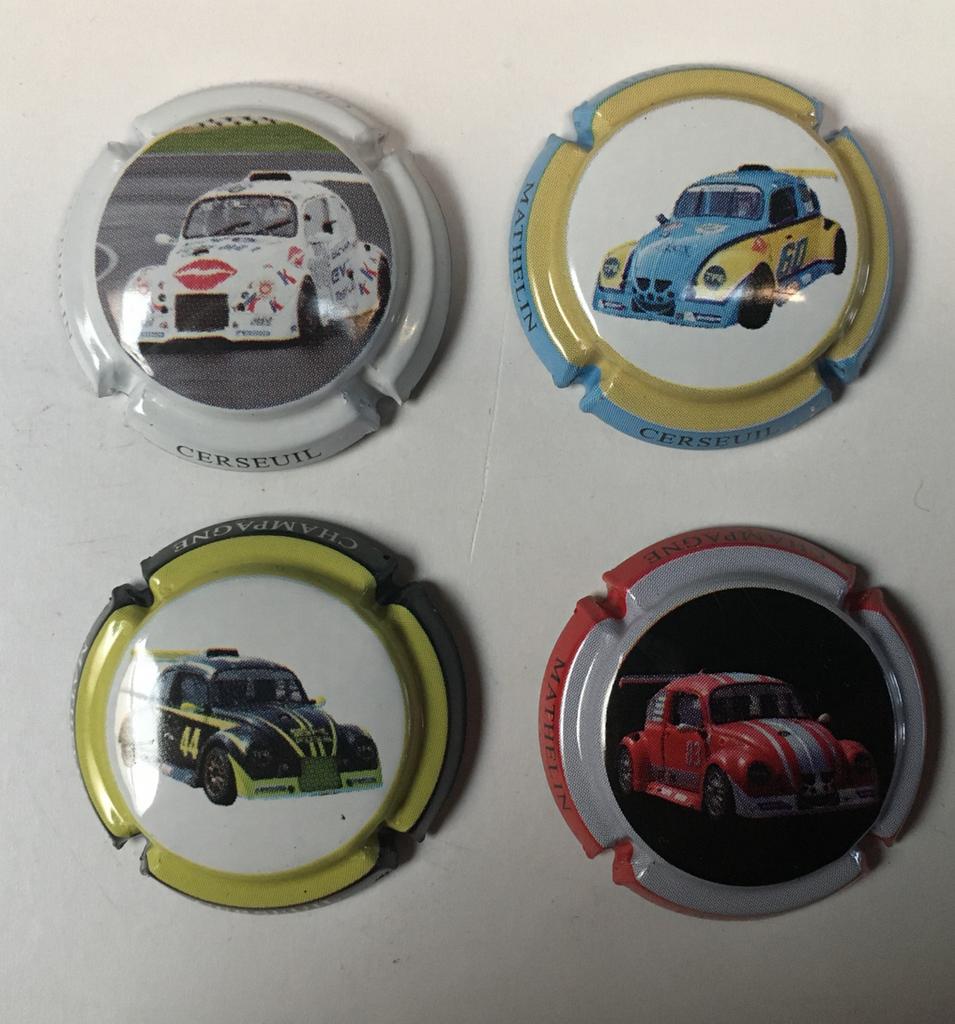 Reeks Champagne capsules vw kever fun cup, Enlèvement