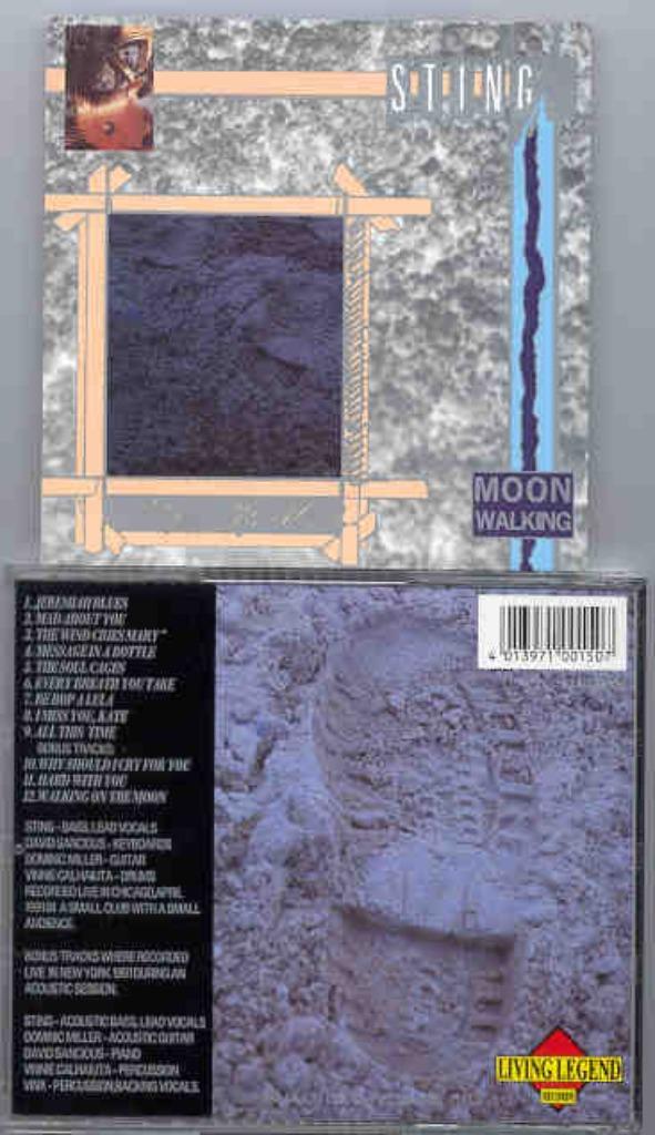 CD STING - Moonwalking - Chicago 1991, Envoi, Comme neuf, Pop rock