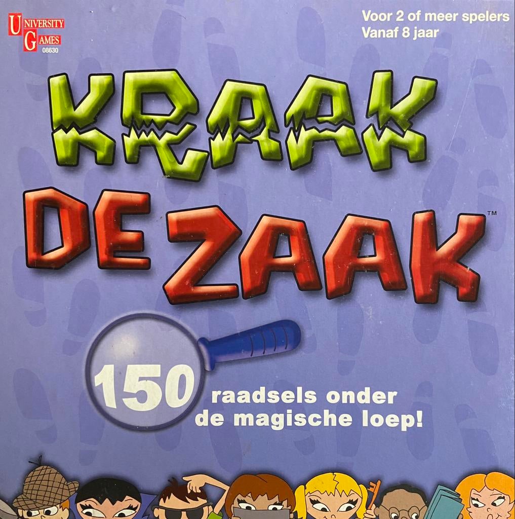Kraak de Zaak - partyspel, Een of twee spelers, Ophalen, Nieuw, University Games