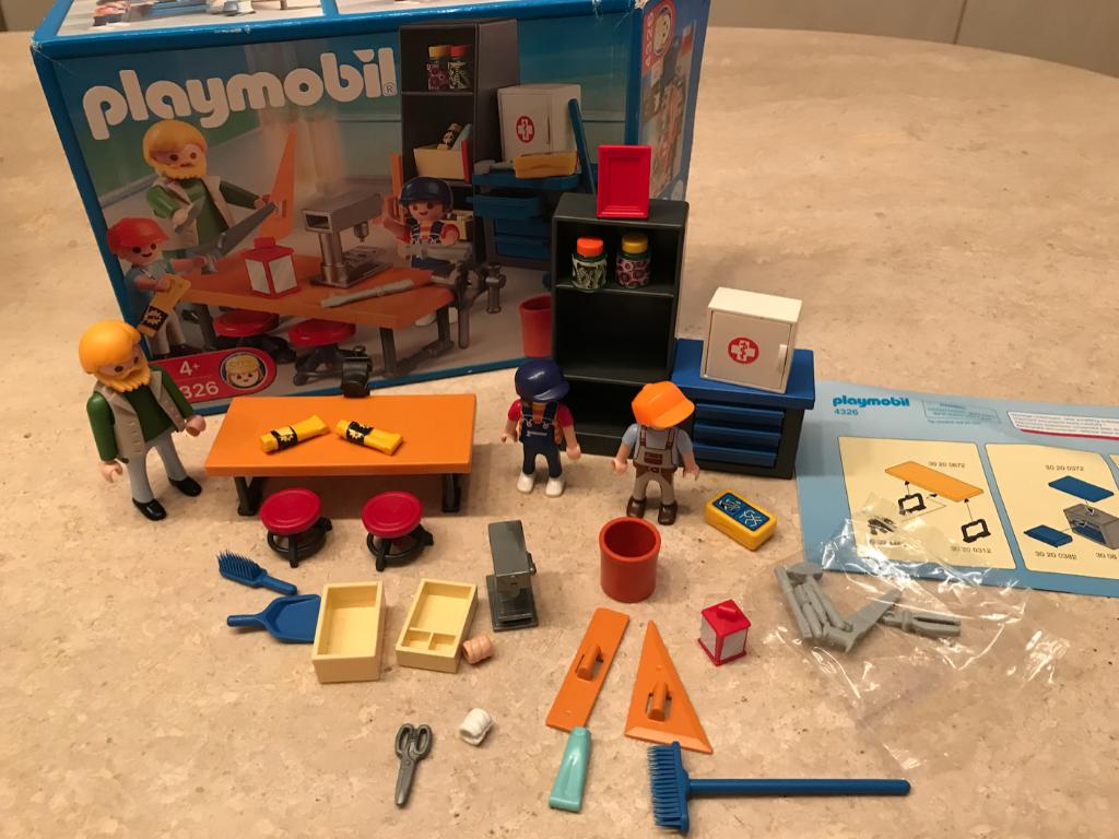 JEU "PLAYMOBIL - CLASSE DE TECHNOLOGIE" - 4326, Enlèvement ou Envoi, Utilisé