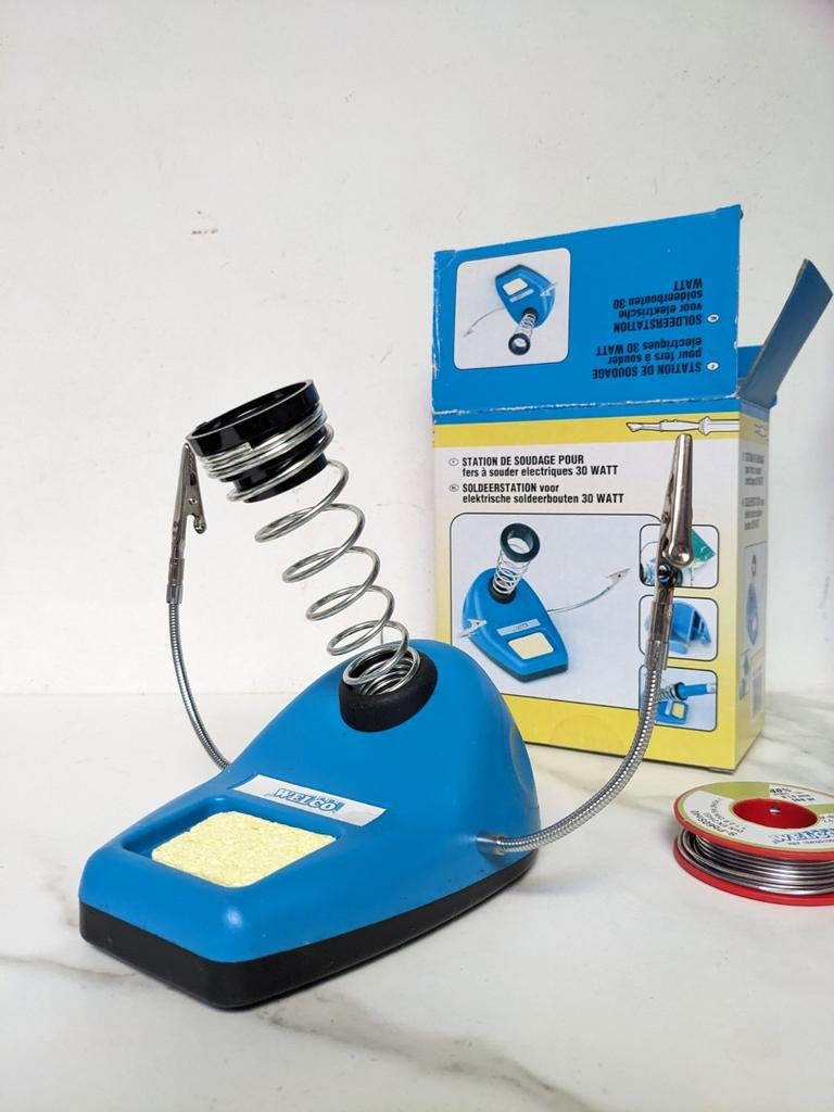Soldeer station + tinsoldeer, Hobby & Loisirs créatifs, Composants électroniques, Comme neuf, Enlèvement ou Envoi