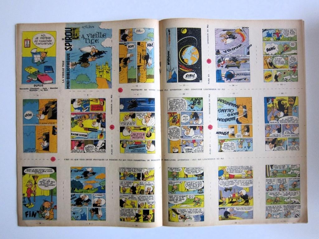 Hebdo Spirou + mini-récit n°20 de Maurice Tillieux (1960), Boeken, Stripverhalen, Gelezen, Eén stripboek, Ophalen of Verzenden