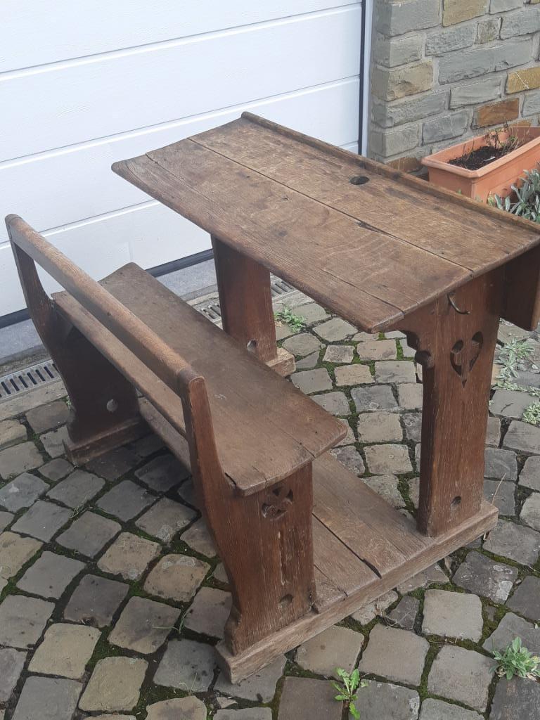 Oude schoolbank, Antiek en Kunst, Ophalen