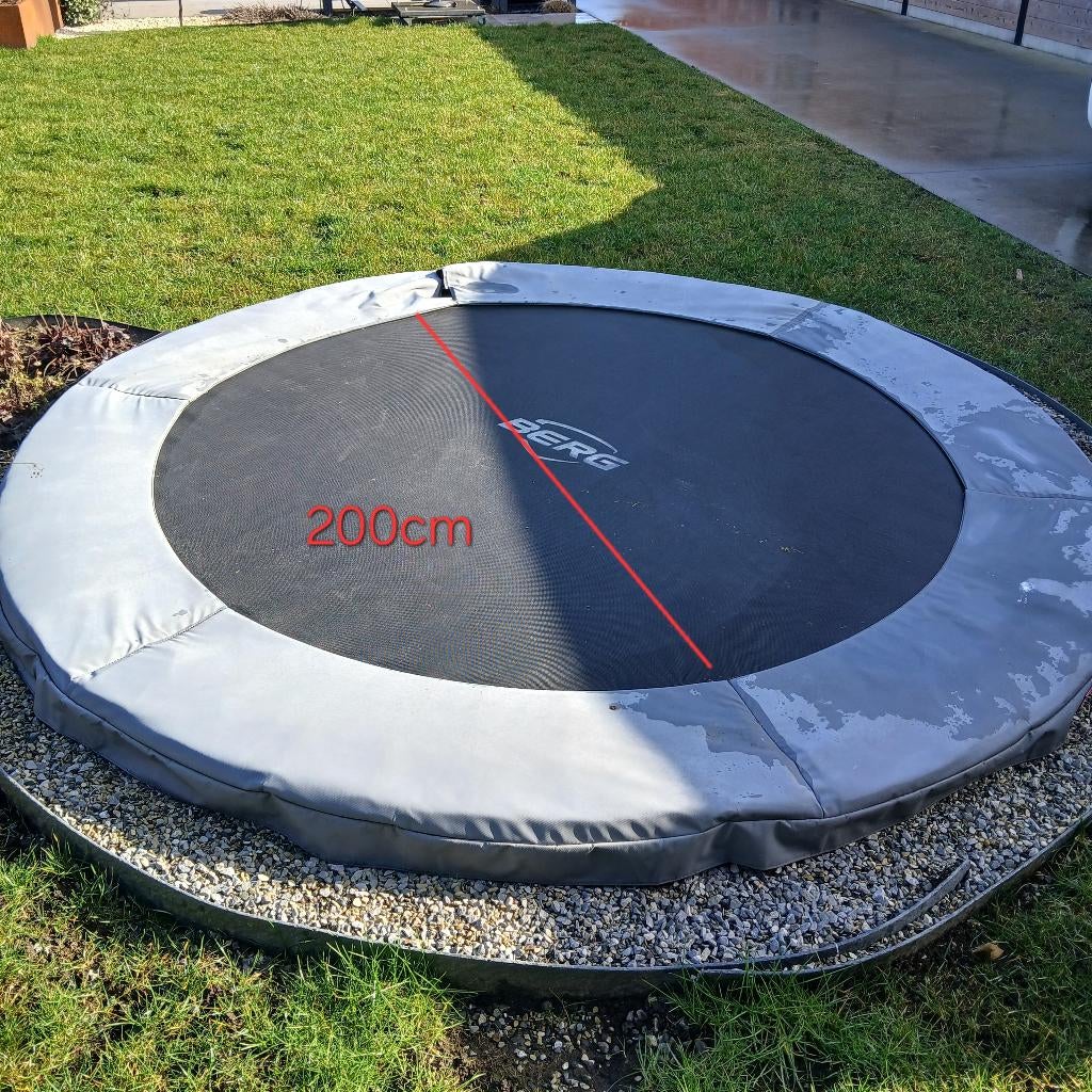 Trampoline , klaar om mee te nemen!, Kinderen en Baby's, Speelgoed | Buiten | Trampolines, Ophalen, Gebruikt