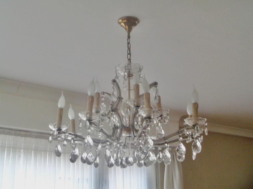 Lustre en cristal 80 cm, Enlèvement