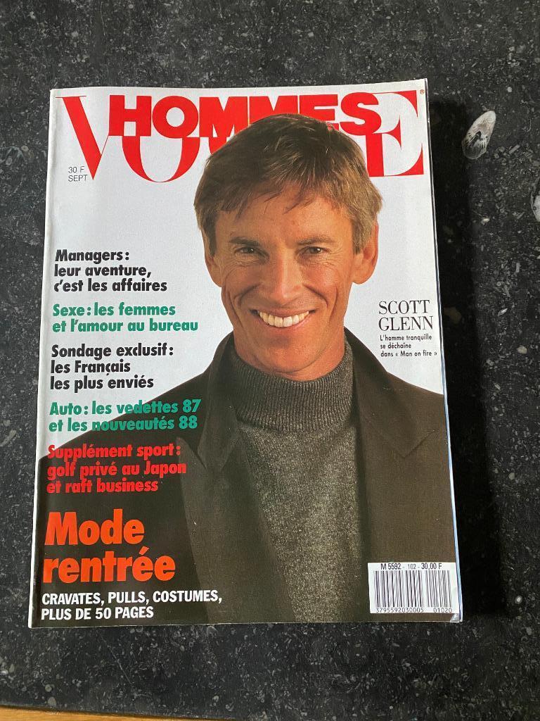 Vogue Hommes  102 de 1987.  Guide des couleurs inclus, Ophalen of Verzenden, Zo goed als nieuw