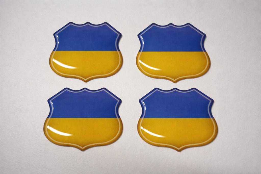 3D Oekraine gel vlag stickers UV-bestendig Ukraine, Verzamelen, Verzenden, Nieuw, Overige typen