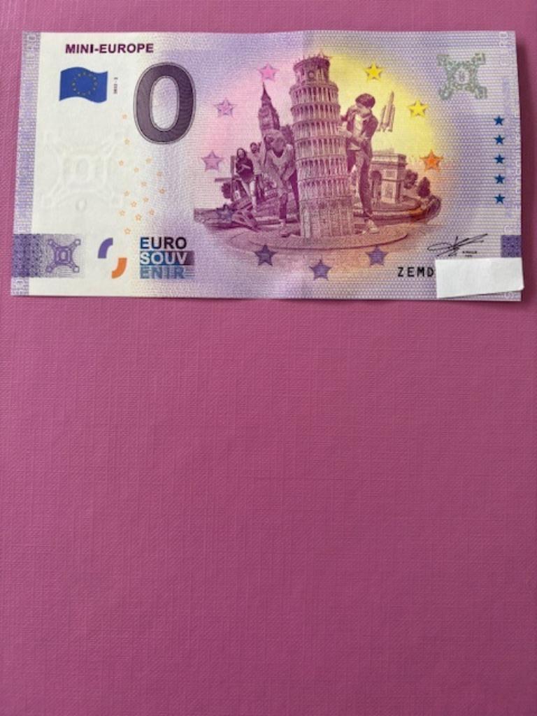 Mini-Europe - Jubileum 2020 €0 souvenirticket, Ophalen of Verzenden, België, Los biljet