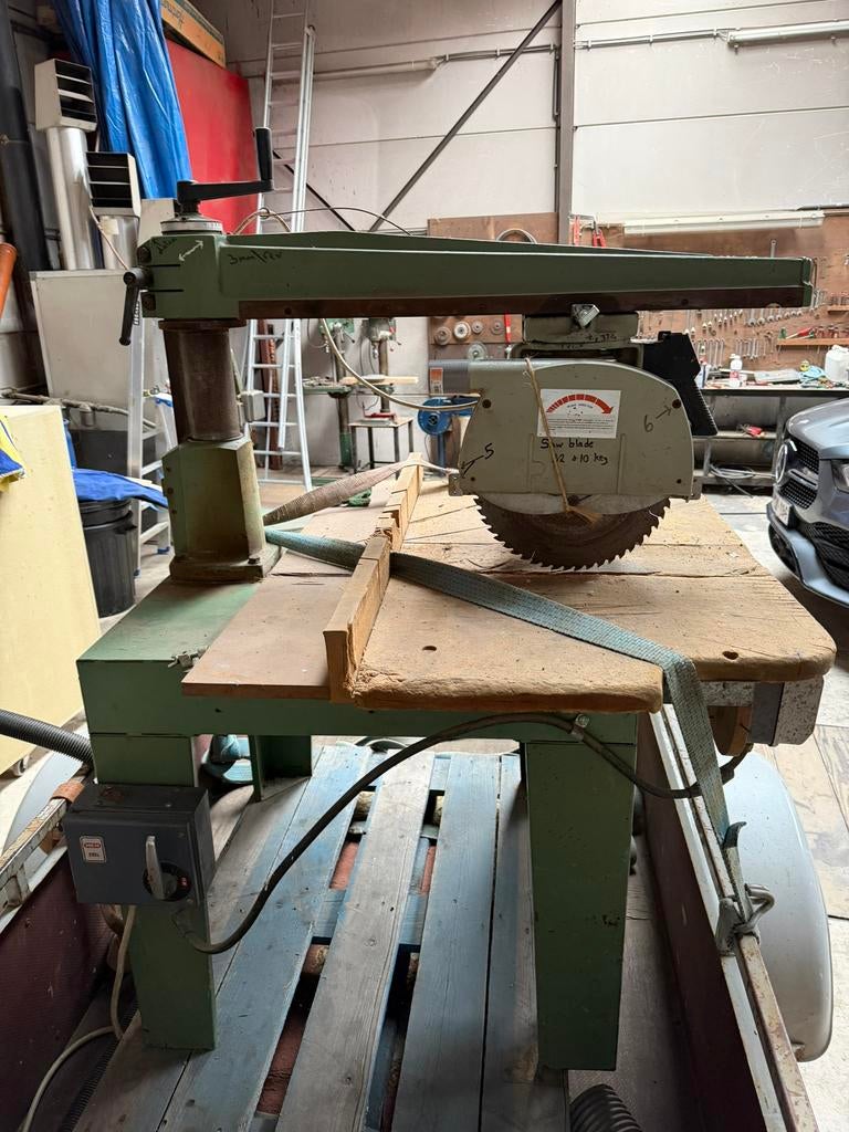Zaagmachine op drijfkracht, Ophalen, Gebruikt