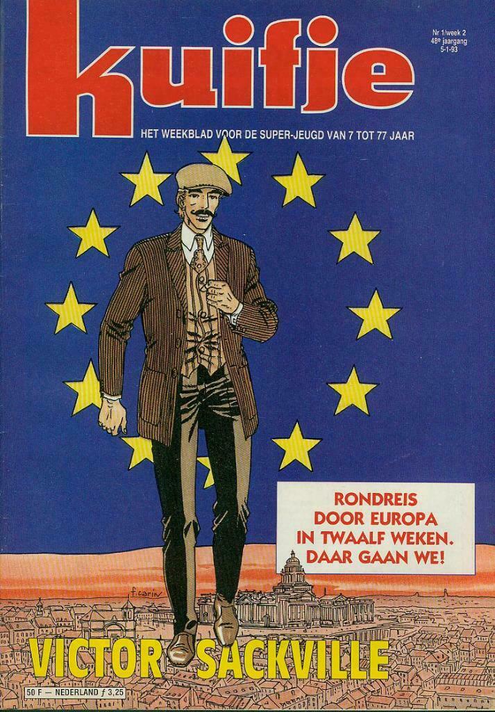 Weekblad Kuifje van 5-1-1993, 48ste Jaargang, Nummer 1, Enlèvement ou Envoi, Utilisé, Plusieurs comics, Europe