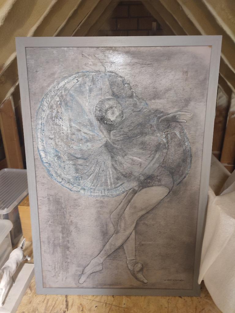 Ballerina - Viviane Decramer, Antiek en Kunst, Kunst | Schilderijen | Modern, Ophalen