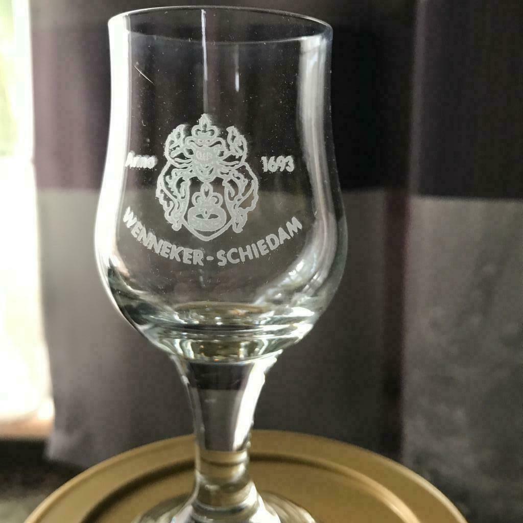 Verre à gin Wenneker Schiedam, Collections, Enlèvement ou Envoi, Comme neuf, Verres et Verres à shot