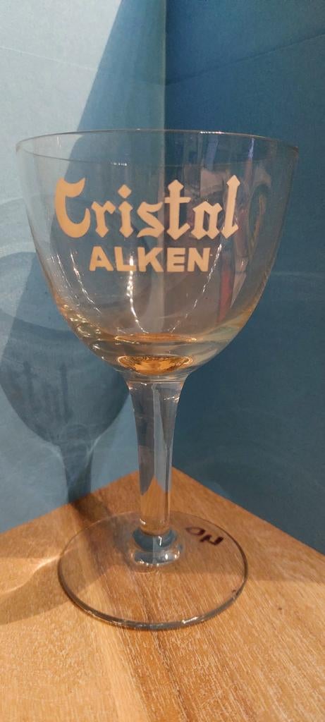 Cristal Alken Rarer Coupe, texte blanc, Enlèvement ou Envoi