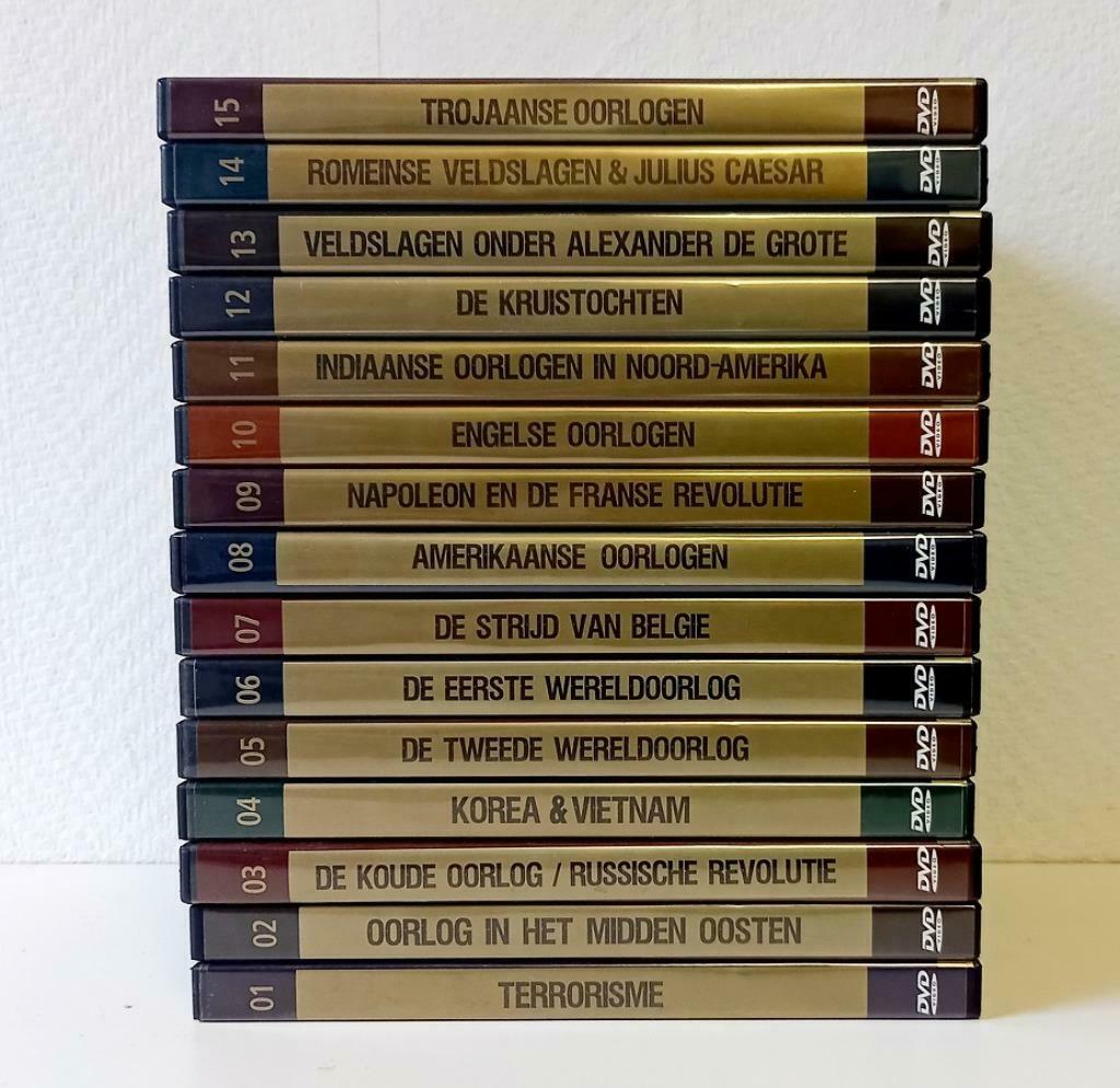 DVD reeks 'Historische Oorlogen' 15 delen., Cd's en Dvd's, Vanaf 9 jaar, Ophalen of Verzenden, Gebruikt, Politiek of Geschiedenis
