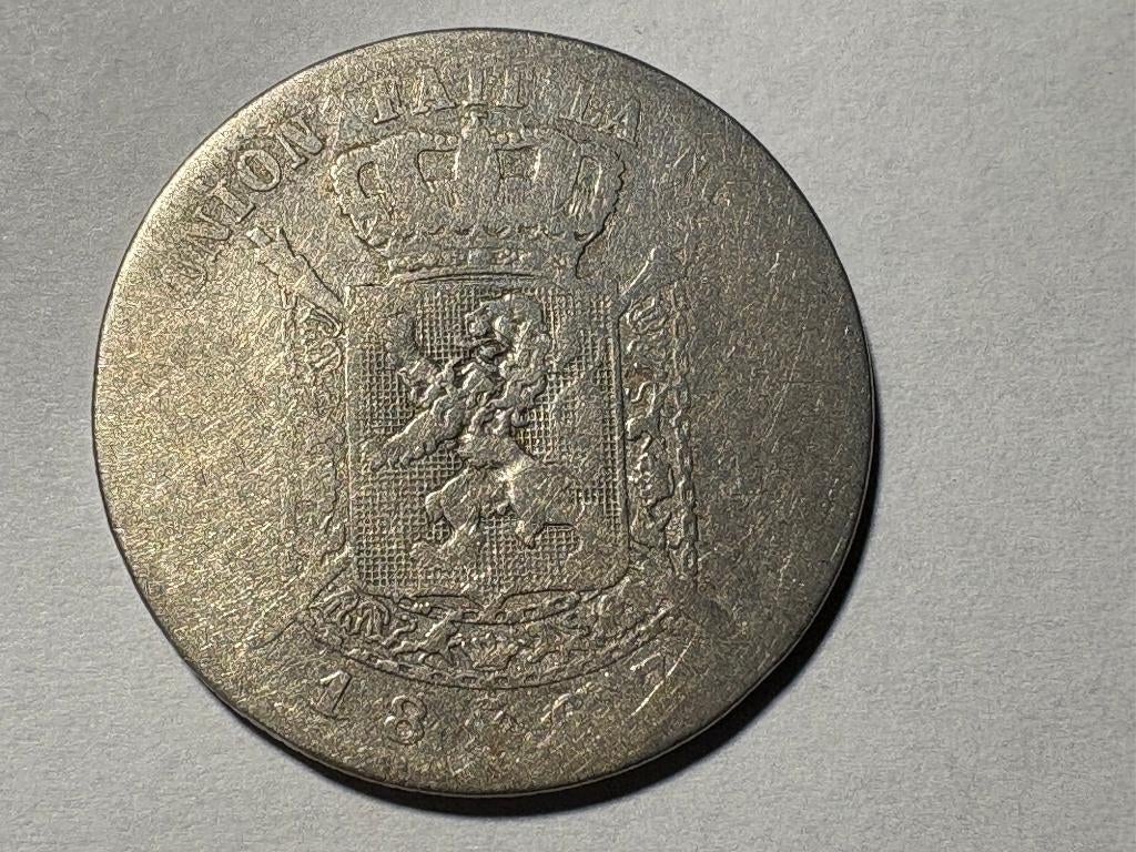 2 Frank Smalle Baard - 1867 FR, model A (#131#), Postzegels en Munten, Zilver, Ophalen of Verzenden, Losse munt, Zilver