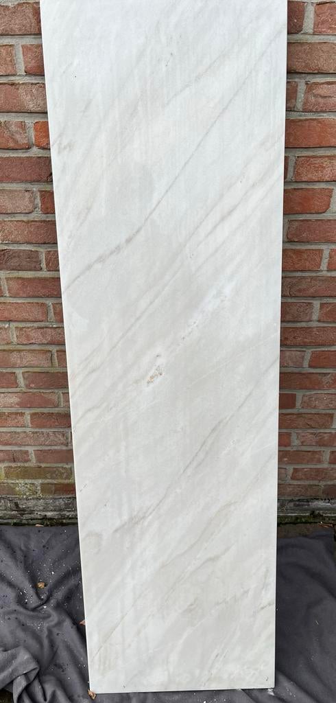 Gepolijste marmer (40,5 cm op 135 cm), Doe-het-zelf en Bouw, Platen en Panelen, Ophalen, Gebruikt