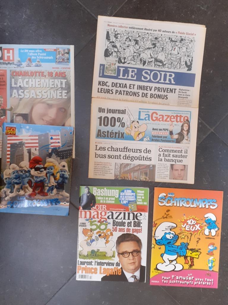 Astérix, Boule et Bill, Schtroumpfs, Fluide Glacial, Enlèvement ou Envoi, Utilisé, Divers auteurs