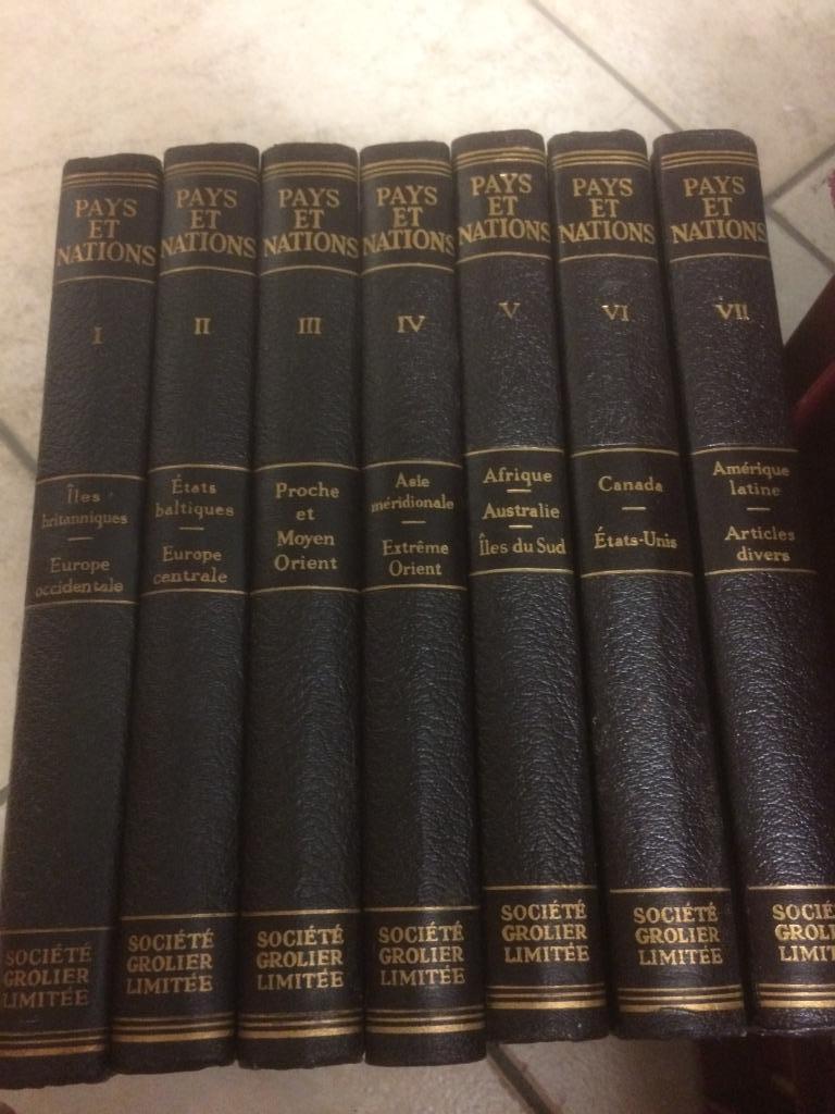 A VENDRE ENCYCLOPEDIE PAYS ET NATIONS, Livres, Encyclopédies, Enlèvement, Utilisé, Autres sujets/thèmes, Série complète