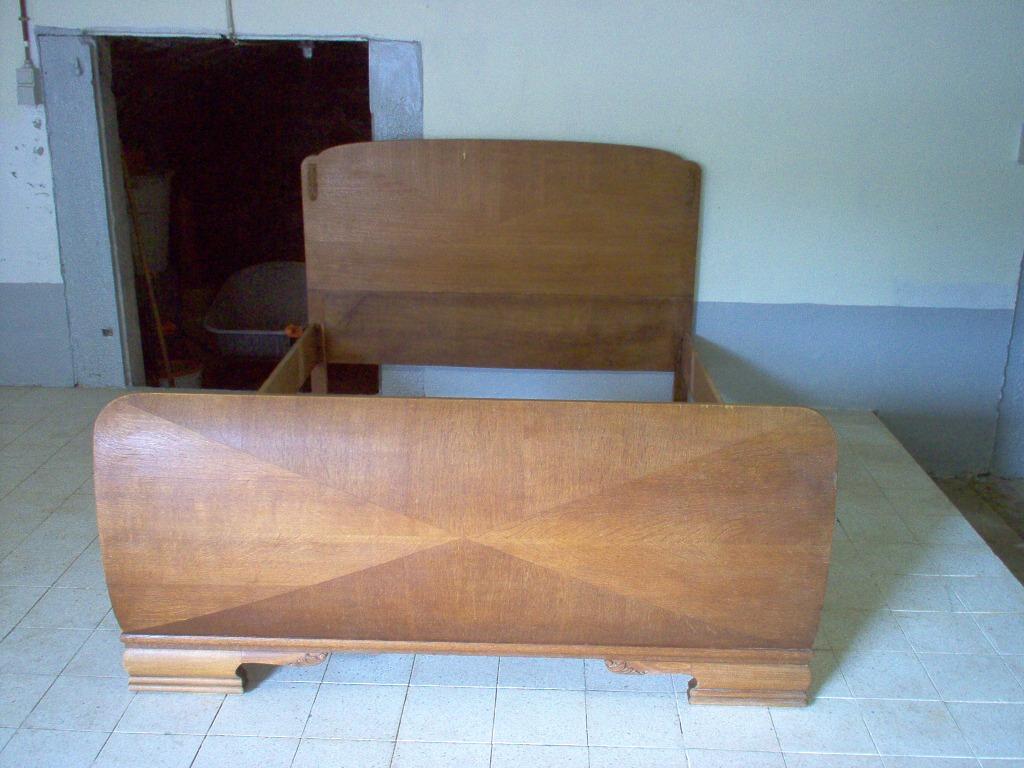 lit de 2 personnes, Maison & Meubles, Enlèvement, Comme neuf, Deux personnes, Brun