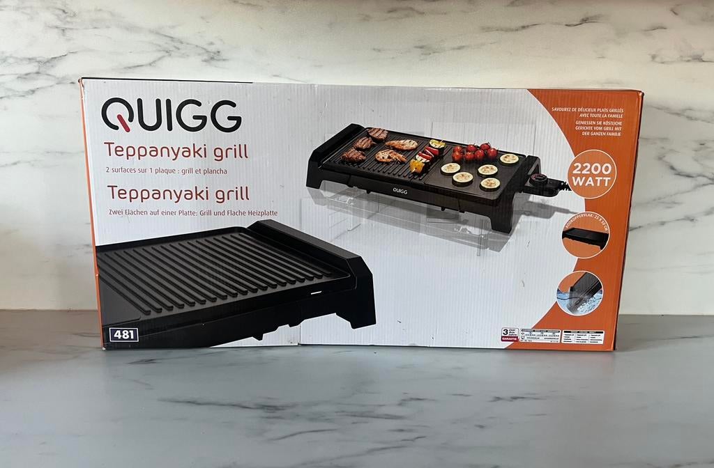 Grill à teppanyaki Quigg neuf, Electroménager, Enlèvement, Neuf