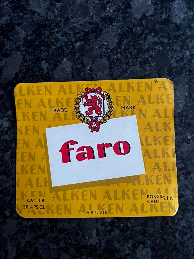 Etiket Cristal Alken, Faro Alken, Collections, Enlèvement ou Envoi, Neuf