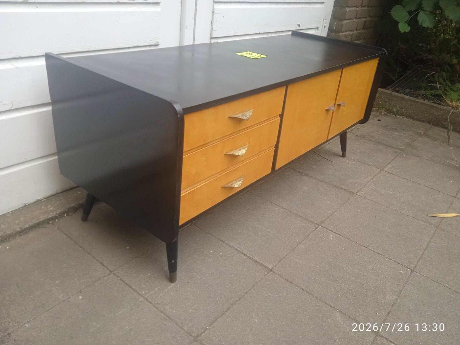 Zomaar een lowboard dressoir tv kast jaren 50!, Ophalen