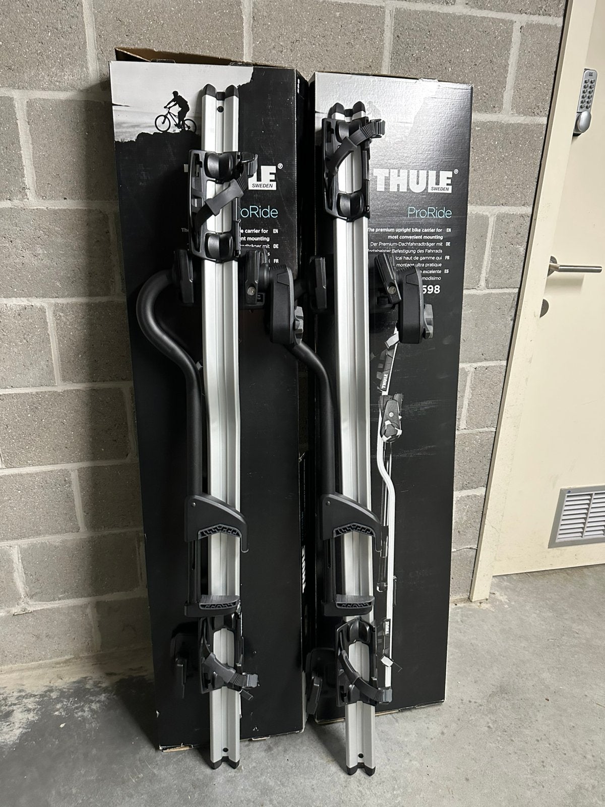 2x Thule ProRide nieuwstaat, Auto diversen, Fietsendragers, Ophalen, 2 fietsen, Nieuw, Dakdrager